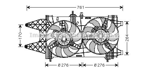 AVA QUALITY COOLING Ventilaator,mootorijahutus FT7521